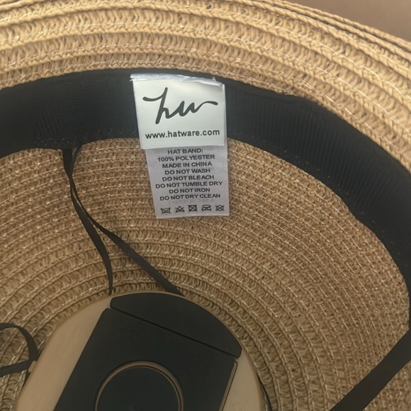 NEW Hatware Unisex Fluttering Butterfly Fedora Straw Sun Hat Black Ribbon Accent - Picture 4 of 6